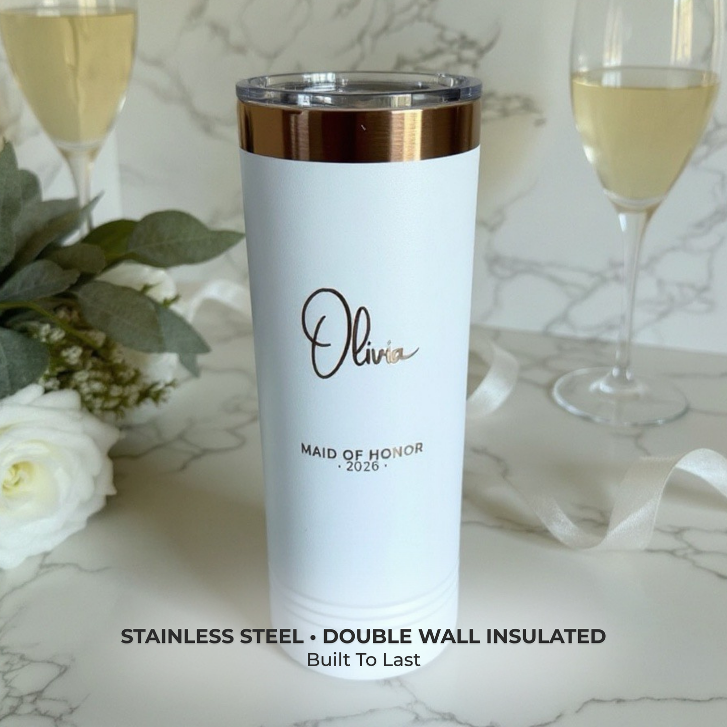 Personalized Groomsmen Tumbler | Engraved Wedding Party Gift