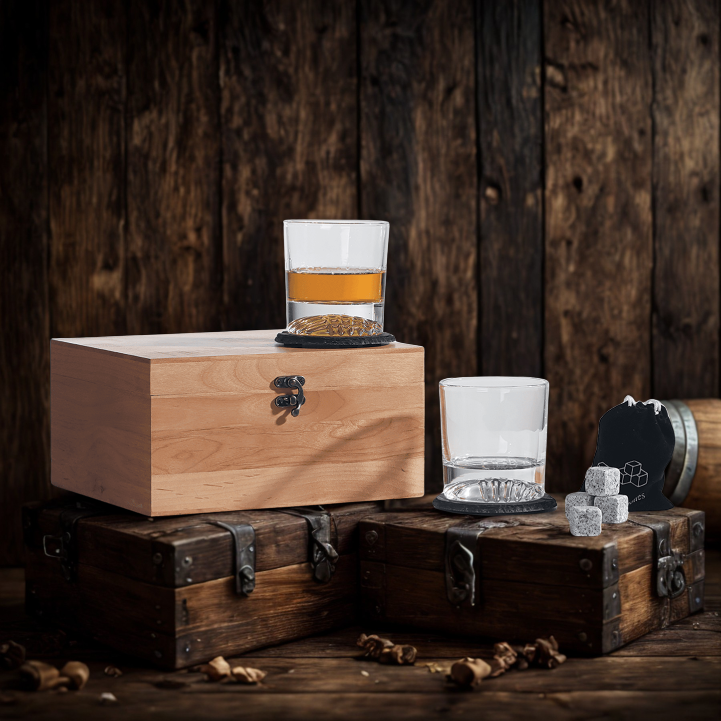 Custom Engraved Whiskey Gift Set