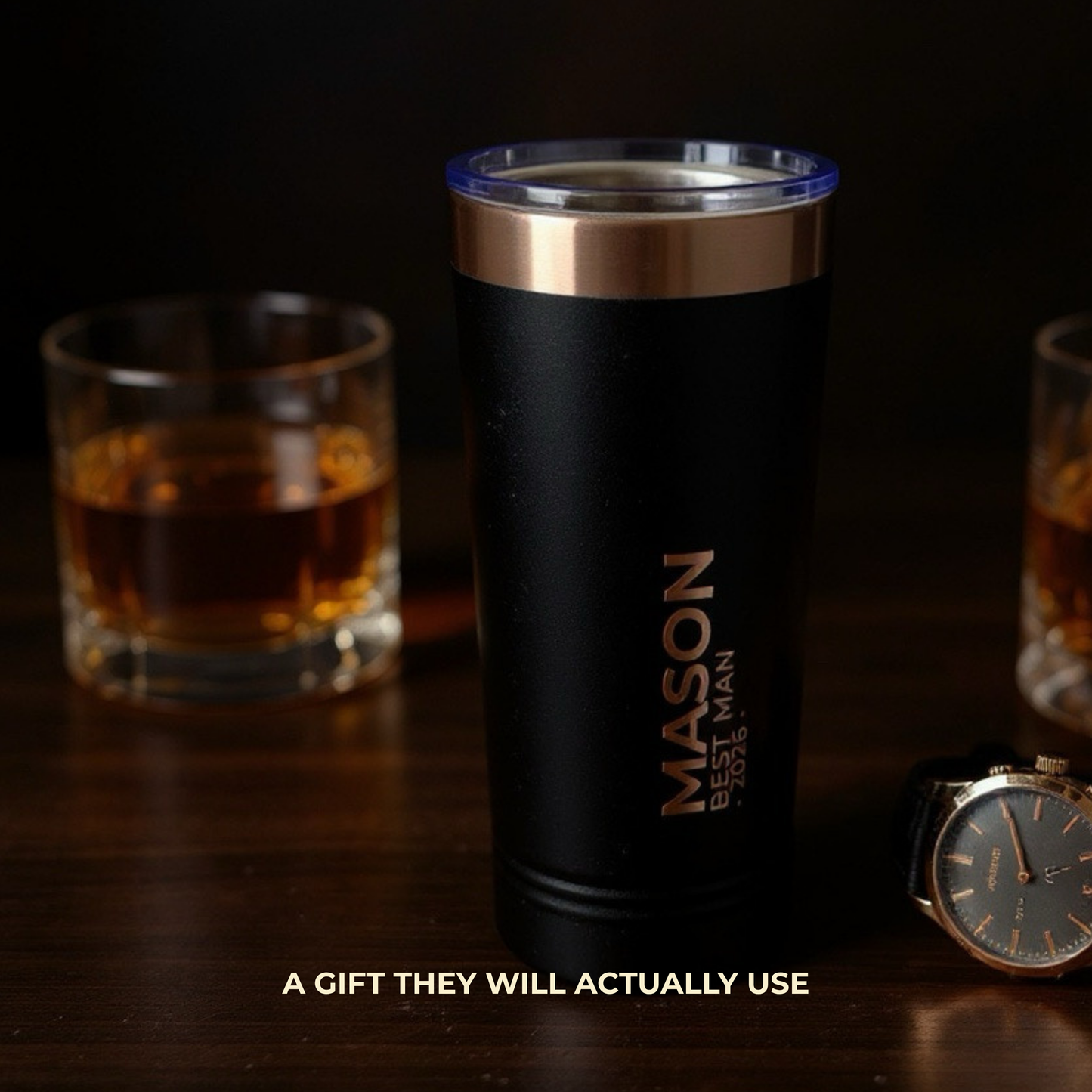 Personalized Groomsmen Tumbler | Engraved Wedding Party Gift