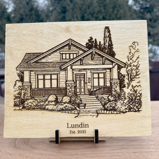 Architectural Engraved Property Portrait