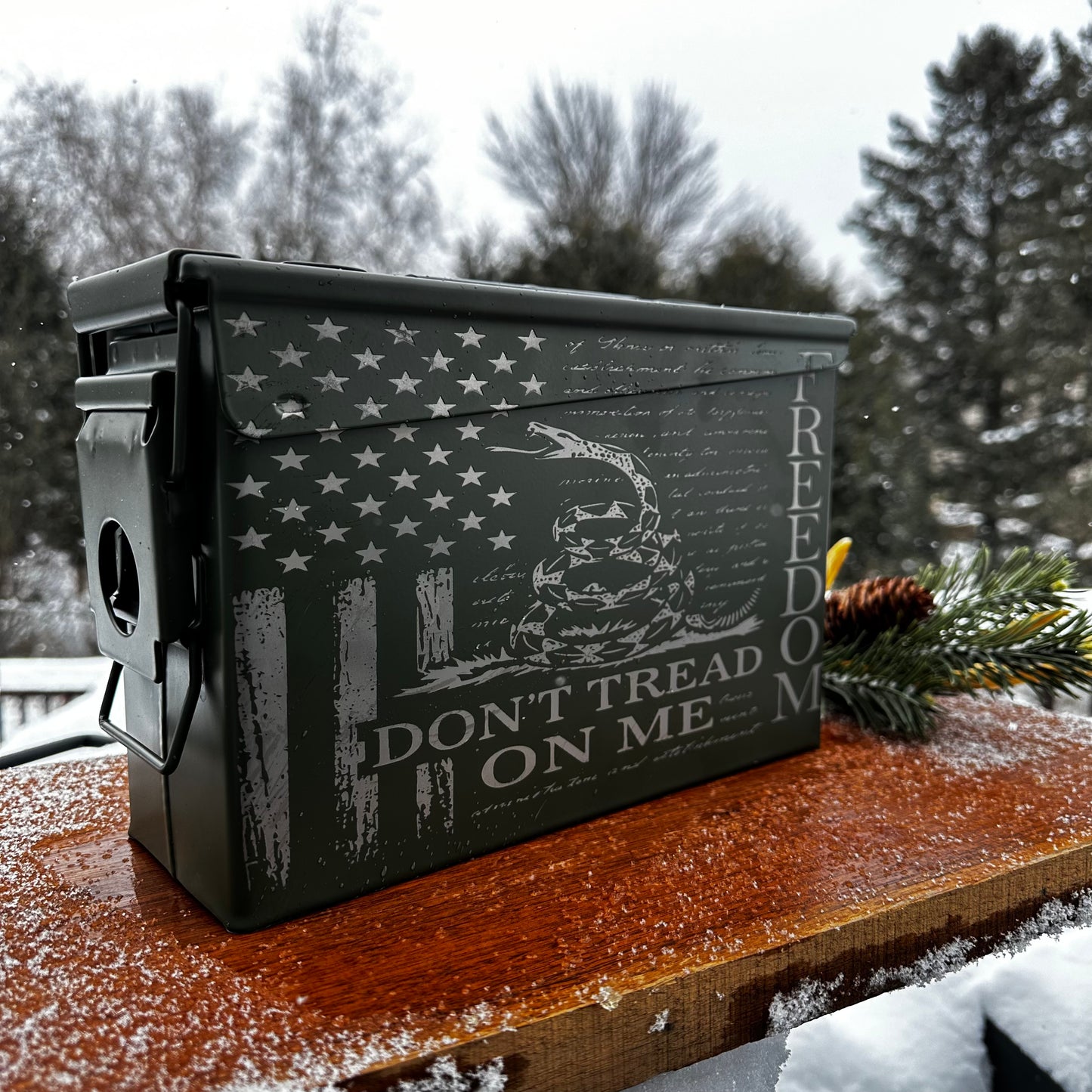 Custom Engraved Groomsmen Gift Set | Military Style Keepsake Box